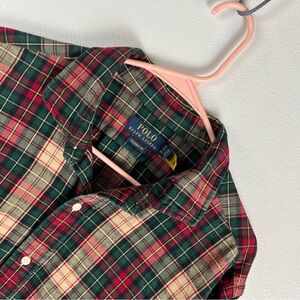 Polo Ralph Lauren Mens XL X Large Classic Fit Plaid Oxford Shirt Multi